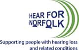 Norfolk Deaf Association (NDA) operating as Hear for Norfolk logo